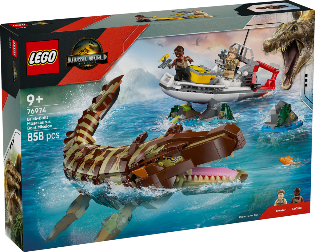 LEGO Jurassic World 76974 Brick Built Mosasaurus Boat Mission 1 1 1024x819