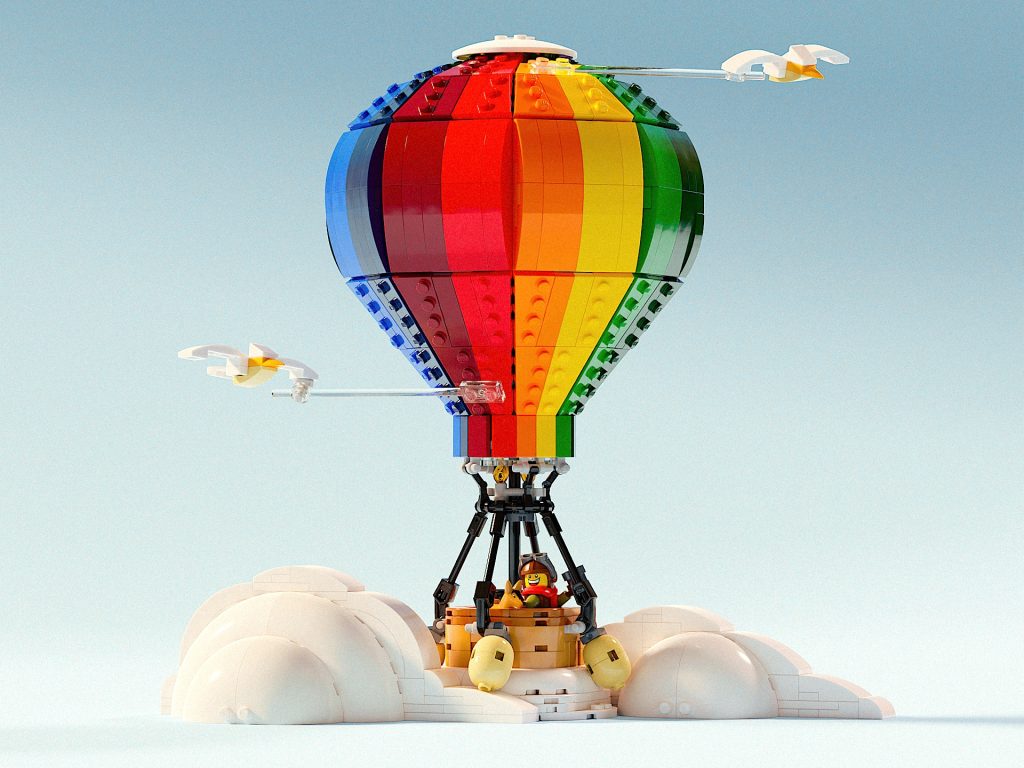 LEGO Bricklink series 8 hot air balloon fan design 2 1024x768
